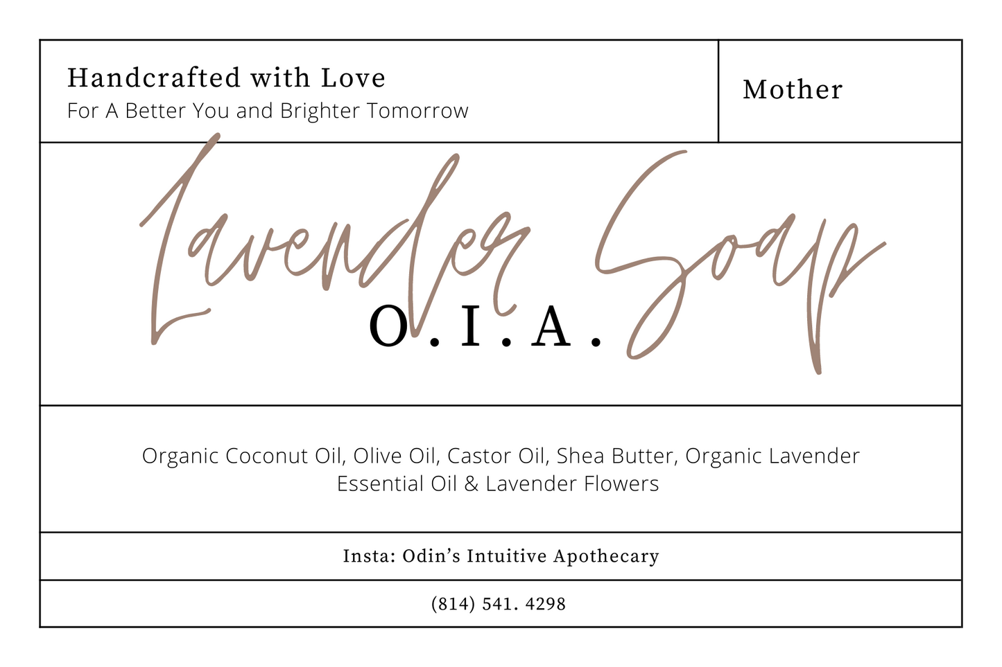 ORGANIC MOISTURIZING LAVENDER OATMEAL SOAP