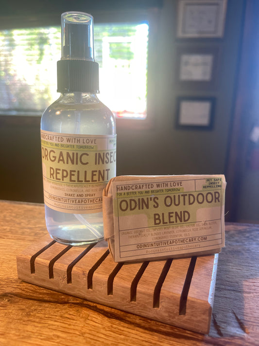 ODIN'S OUTDOOR BLENDS: Organic & Pet Safe Soap+Insect Repellent