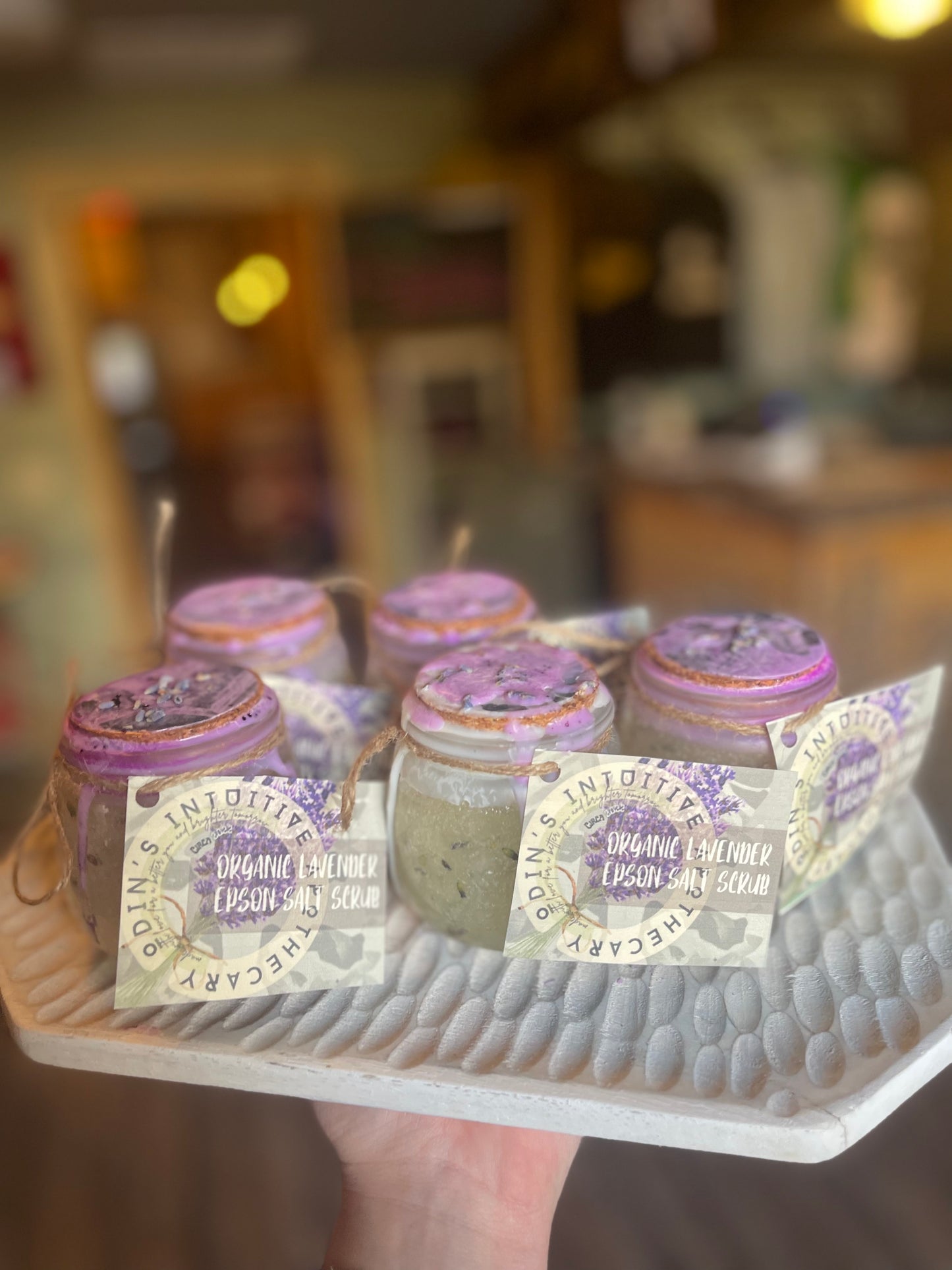 MOISTURIZING LAVENDER EPSOM SALT SCRUB