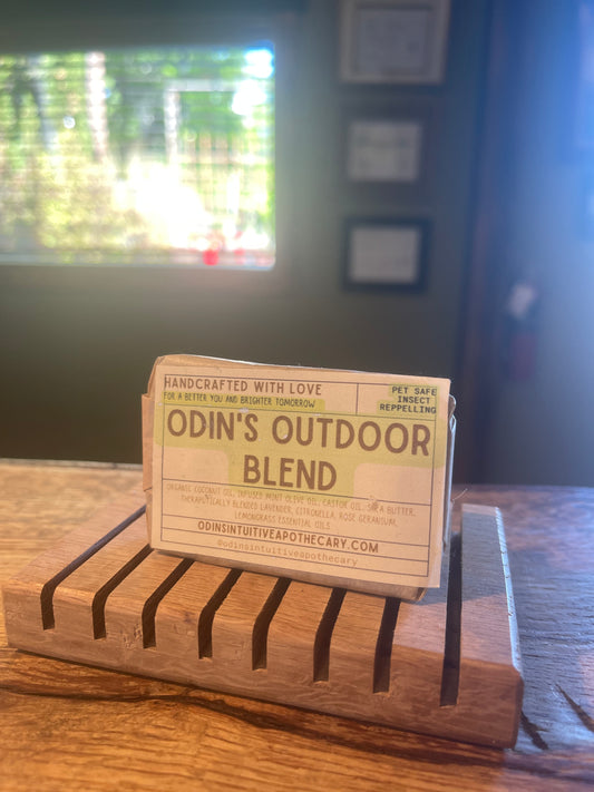 ODIN'S OUTDOOR BLENDS: Organic & Pet Safe Soap+Insect Repellent
